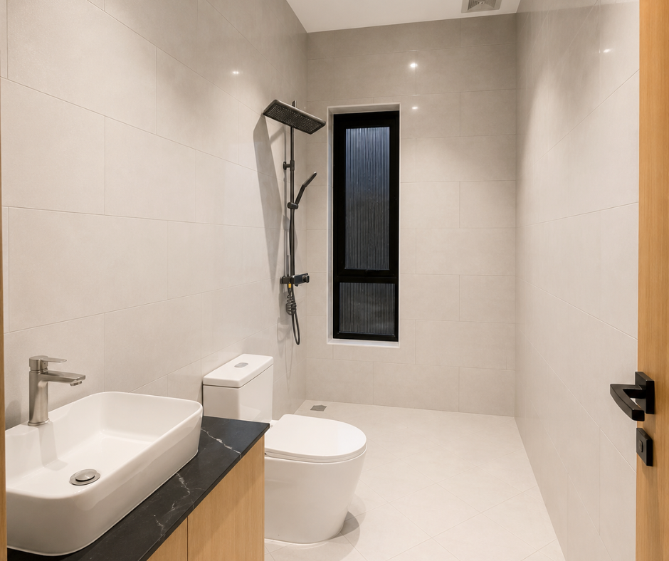 villa-salle-de-bain-2-douche-vasque-location-sisatanak-vientiane-laos Salle de bain 2 douche vasque marbre villa neuve location Sisatanak Vientiane Laos – salle de bain design expat