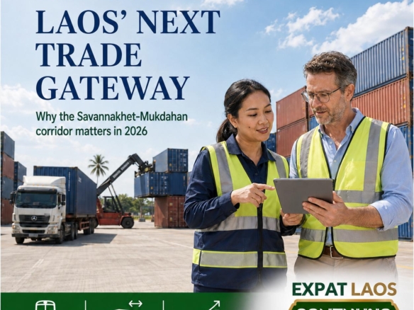 Savannakhet dry port and Mukdahan rail corridor connecting Laos and Thailand