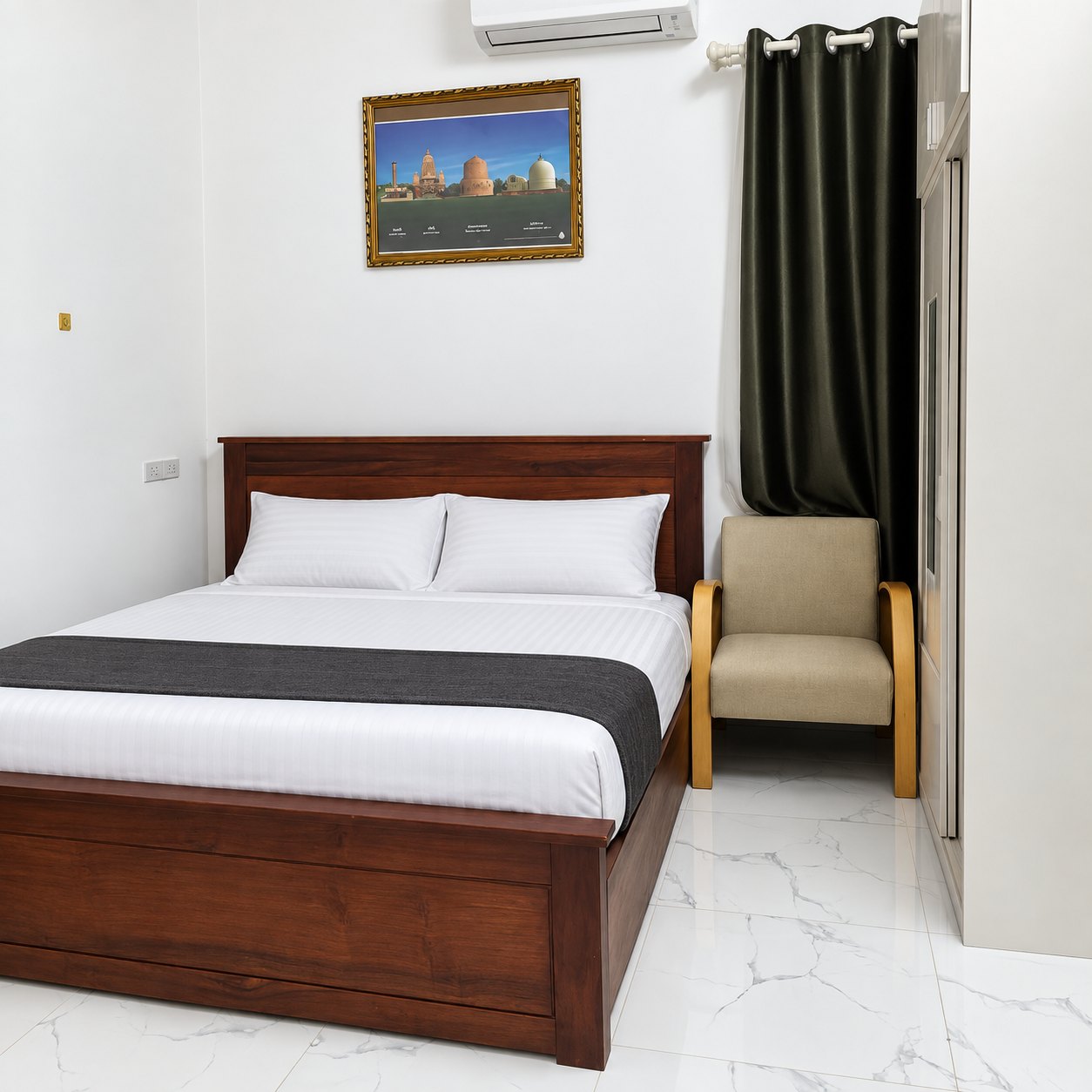 Third bedroom of the villa for rent in That Luang Lake, Vientiane