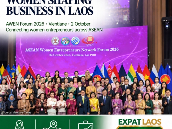 AWEN Forum 2026 in Vientiane, Laos: women entrepreneurs from across ASEAN, 2 October 2026